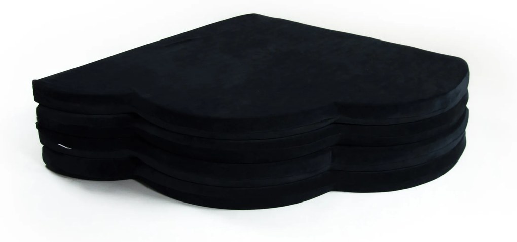 Detská variabilná podložka na hranie flower grafitová 160 cm