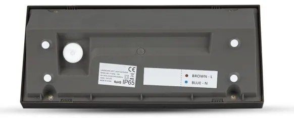 LED Vonkajšie nástenné svietidlo LED/12W/230V 4000K IP65 čierna