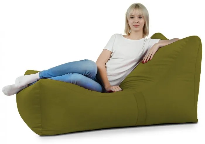 Sedací vak Atény Plyš Farba: Zelený