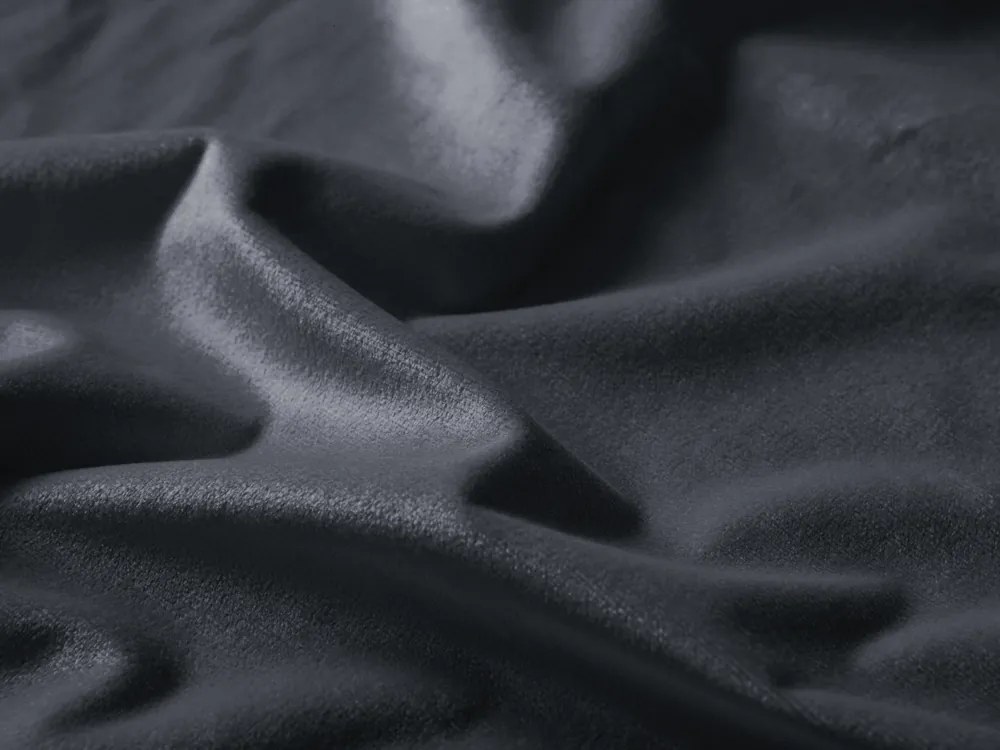 Biante Veľký zamatový štvorcový obrus Velvet Prémium SVP-004 Antracitovo sivý 160x160 cm