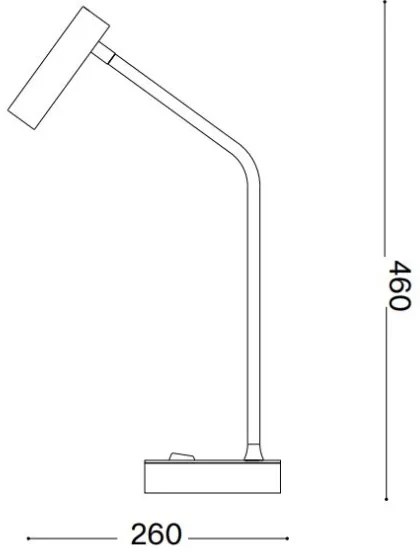 Ideal Lux - LED Stolná lampa EASY LED/3,5W/230V CRI 90 mosadz