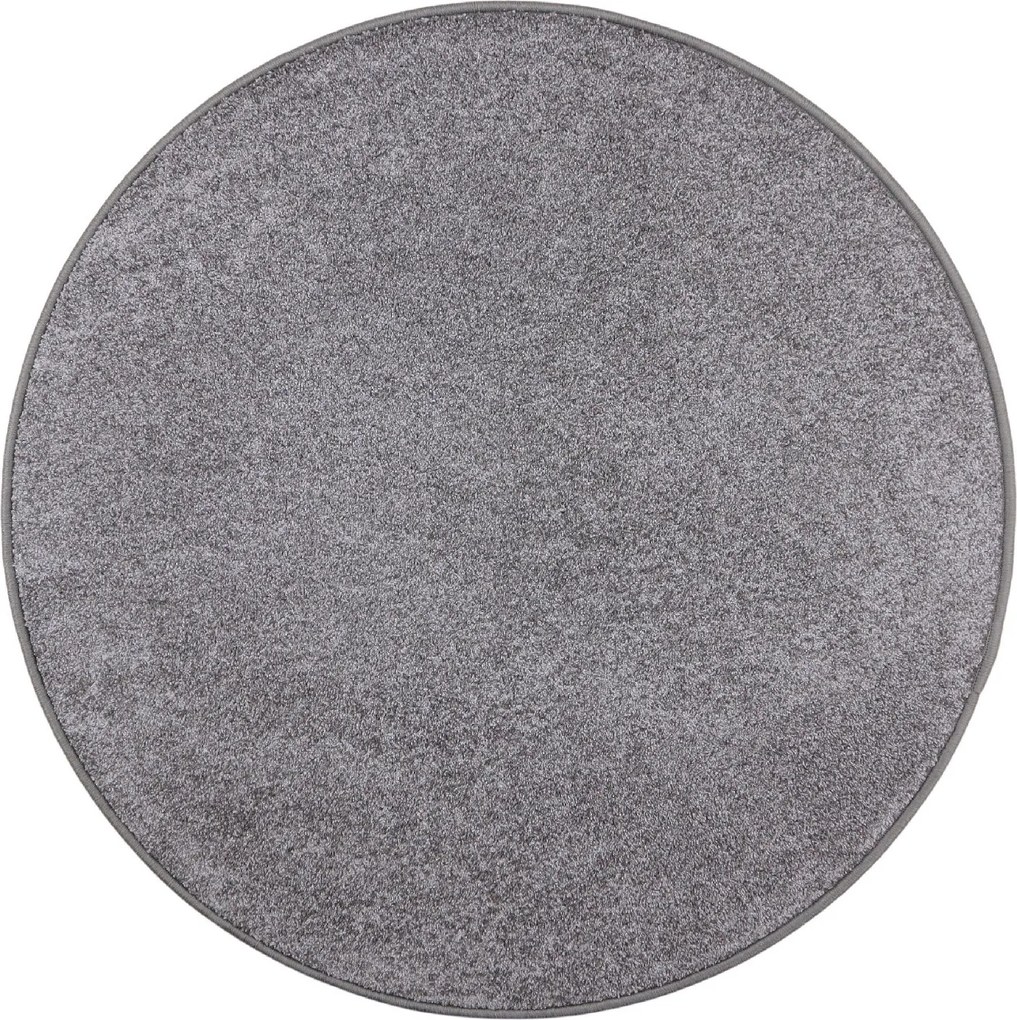 AKCIA: 100x100 (průměr) kruh cm Kusový koberec Capri šedý kruh, šedá, chodba / predsieň, Vopi