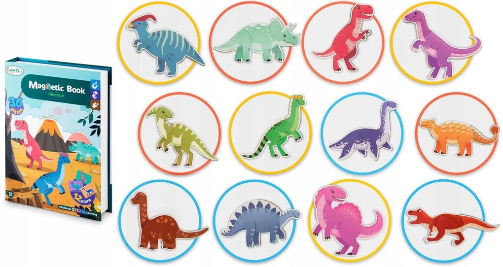 Magnetická puzzle kniha Dinosaury RK-770 Ricokids 777000