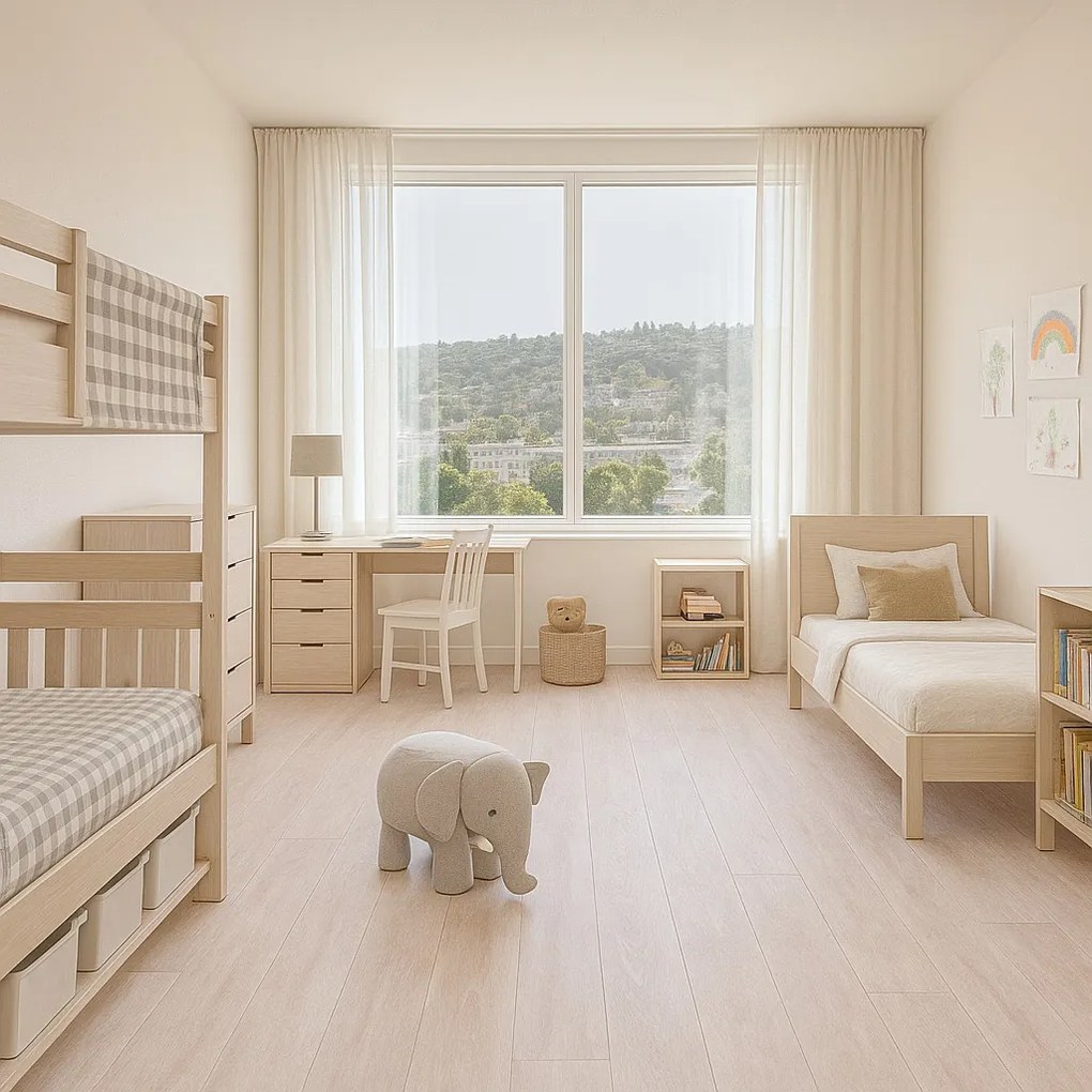 PVC podlaha - lino Texalino Supreme 7182 Pure Oak, na mieru, šíře 5m, hnedá, filc, chodba / predsieň, Beauflor