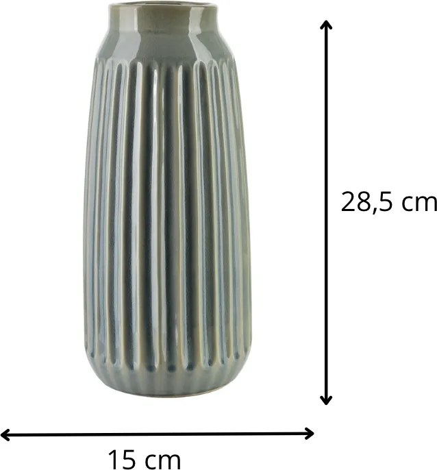 Váza Arina 28,5 cm modrá