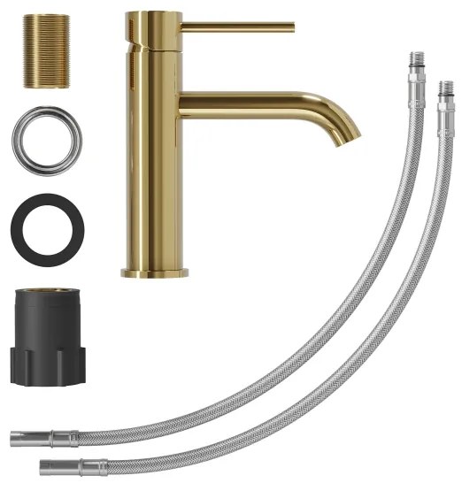 Umývadlová batéria SOVANG 18,3 cm, lesklá mosadz