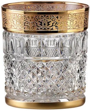 Bohemia Crystal ručne brúsené poháre na whisky Felicie Romantic 300ml