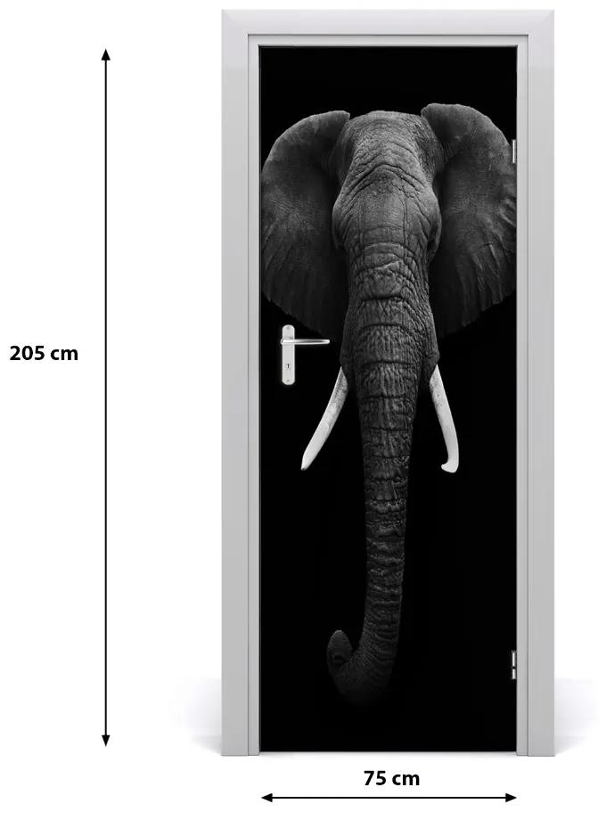 Samolepiace fototapety na dvere africký slon 75x205 cm
