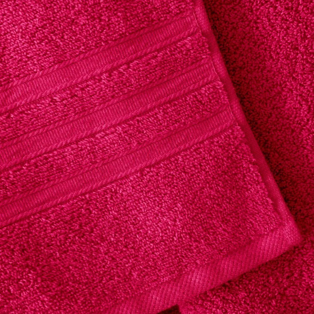 Tmavoružové froté bavlnené uteráky a osušky v súprave 6 ks Zero Twist – Catherine Lansfield