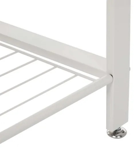 Stojanový vešiak NAVOR hnedý/biely