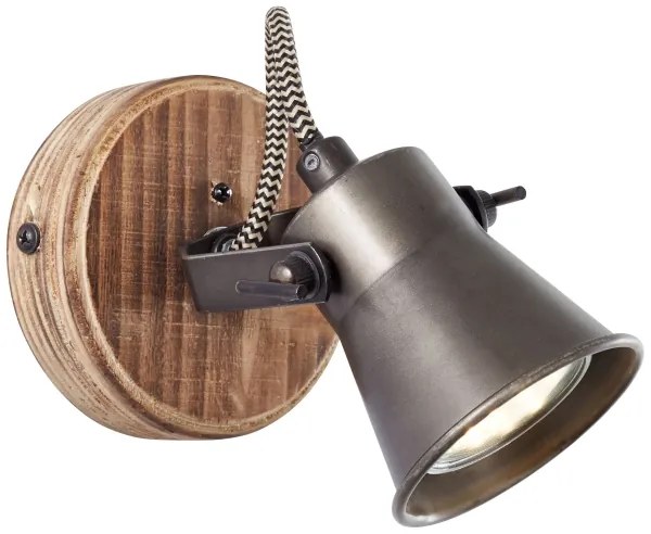 Brilliant - Nástenné bodové svietidlo SEED 1xGU10/5W/230V čierna/hnedá