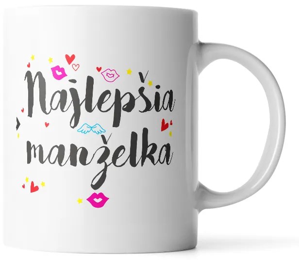 Sablio Hrnek Nejlepší manželka - 200 ml - espresso