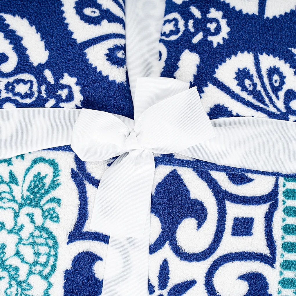 4Home Baránková deka Flowers modrá, 150 x 200 cm