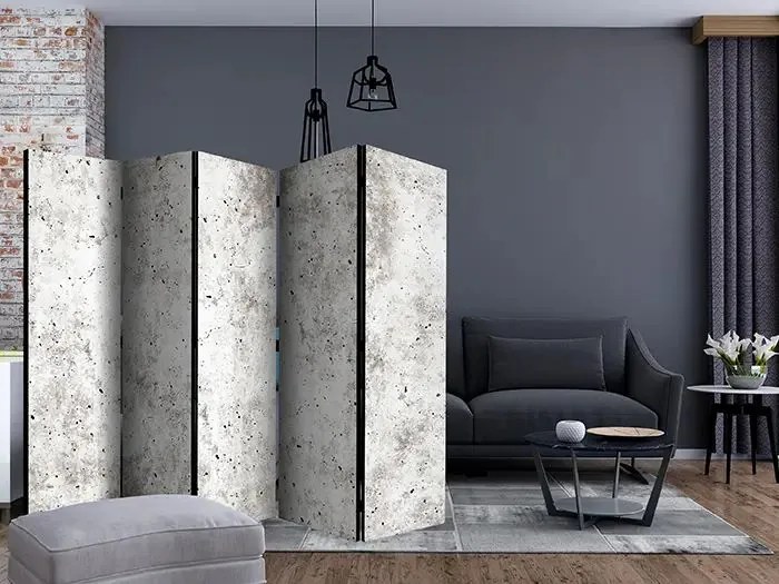 Paraván - Urban Style: Concrete II [Room Dividers] Veľkosť: 225x172, Verzia: Akustický