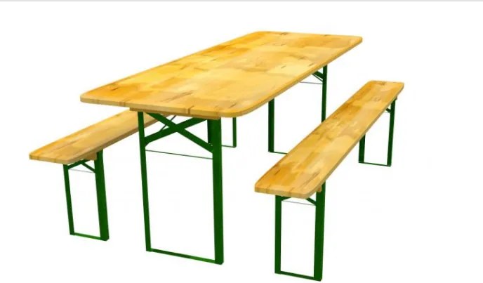 Bestent Záhradný pivný set - stôl 80cm + 2lavičky
