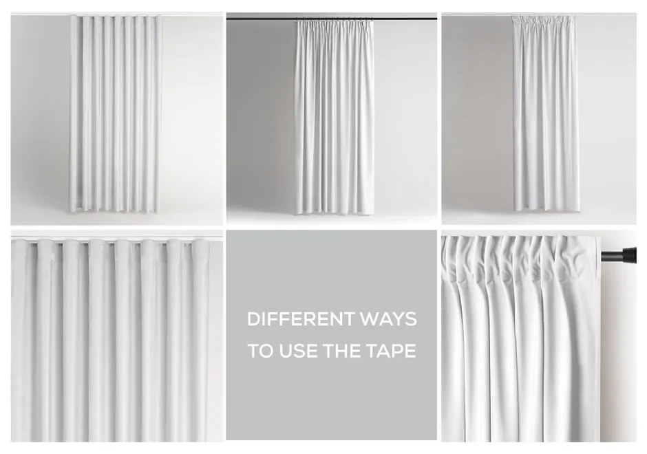 Biely zamatový dimout záves 140x245 cm Pleat – Restilo