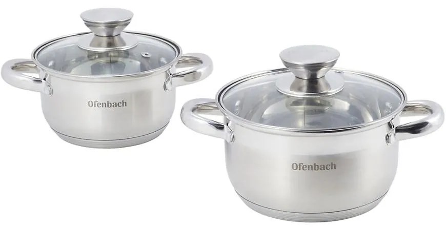 Sada hrncov 4 prvky (1,1 l 1,7 l)