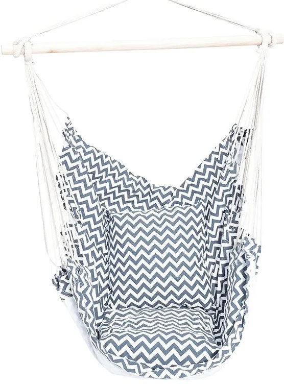 Brazílske závesné kreslo modré