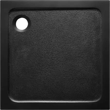 Sprchová vanička štvorcová SAT Project 90x90 cm liaty mramor čierna SATSVPRO90QCA