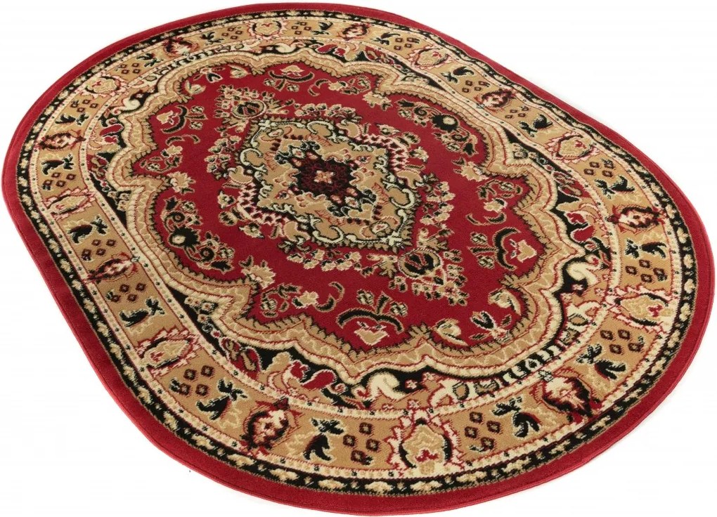 TA Koberec E951A RED ATLAS PP OV Červený Oválny Rozmer: 160x220 cm