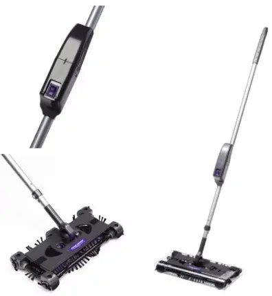 Akumulátorový zmeták Swivel Sweeper MAX - sivý