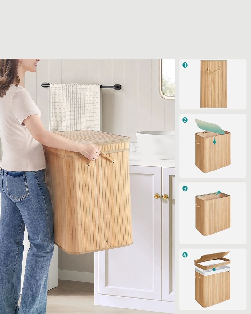 Kôš na bielizeň Bamb 150 l