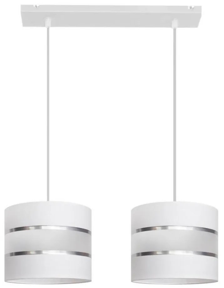 Luster na lanku HELEN 2xE27/15W/230V biela