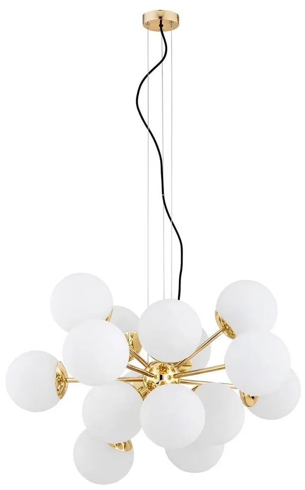 Argon 5048 - Luster na lanku SATELITE PLUS 15xE27/15W/230V zlatá