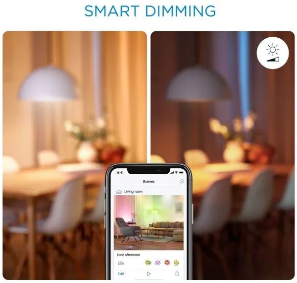 LED RGBW Stmievateľná žiarovka A60 E27/8,5W/230V 2200-6500K  CRI 90 Wi-Fi+DO - WiZ