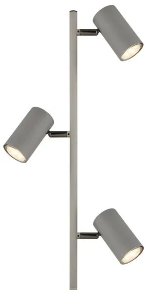 Globo 57911SS - Stojacia lampa ROBBY 3xGU10/5W/230V šedá