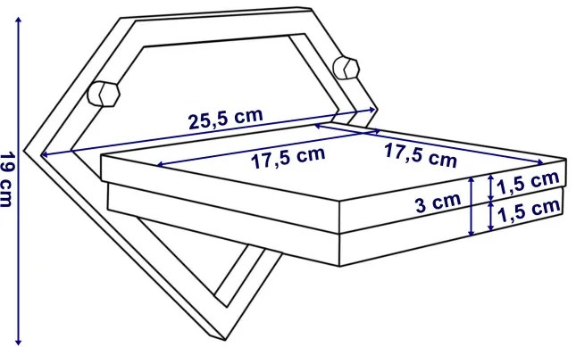 Nástenný stojan na kvety DORON čierny