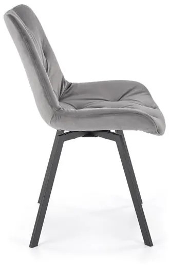 OTOČNÁ JEDÁLENSKÁ STOLIČKA TIARA ŠEDÁ