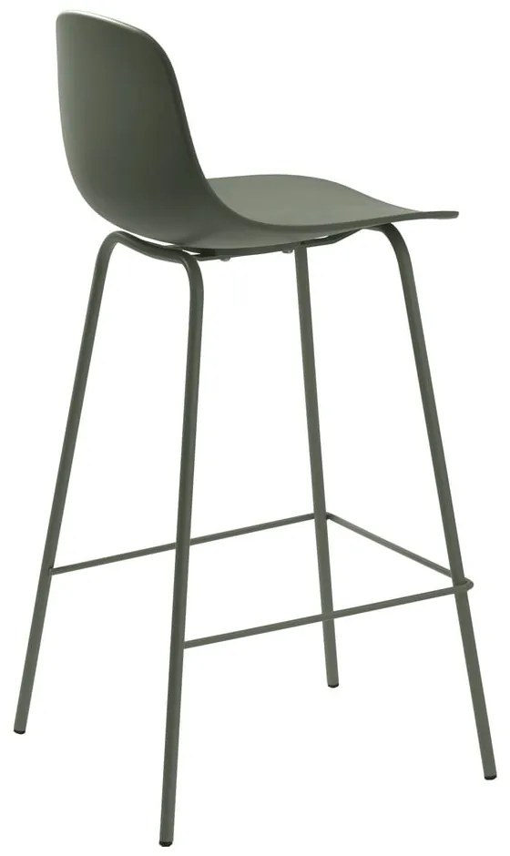 Kaki plastová barová stolička 92,5 cm Whitby – Unique Furniture