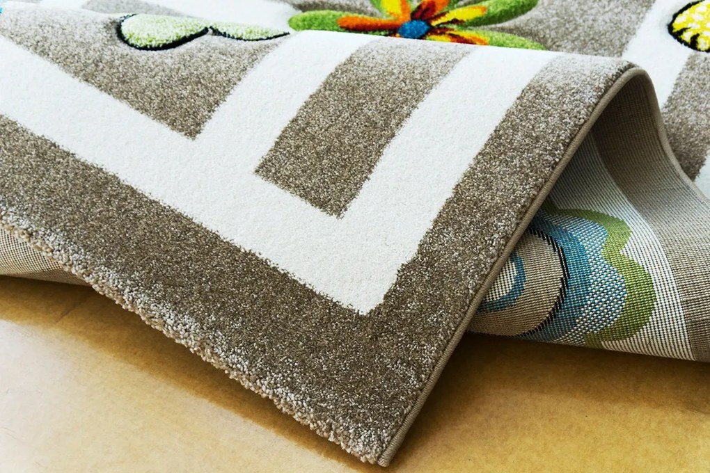 BE Koberec Smart Kids 22303 BEIGE – béžový obdĺžnikový Rozmer: 160x230 cm