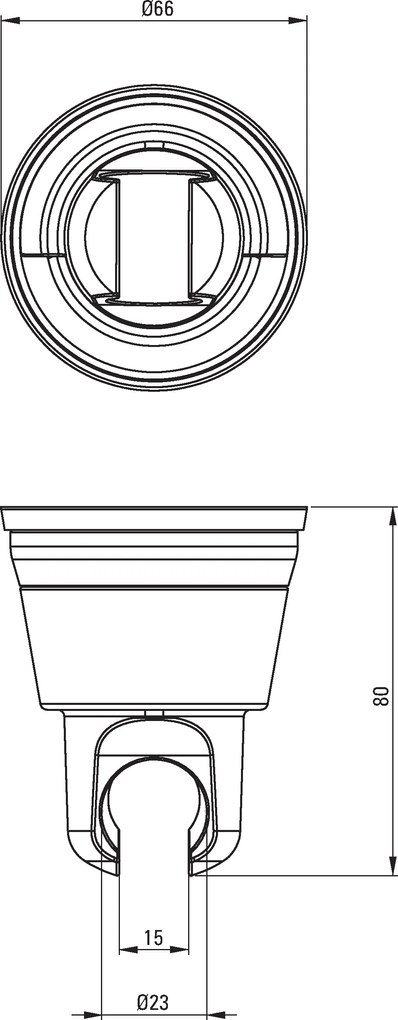 Deante Dalia, držiak ručnej sprchy na prísavke, čierna, NDD_N21U
