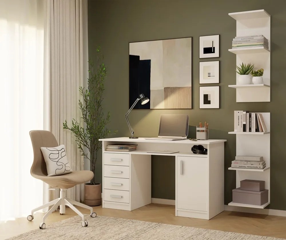 Regál FRAME 180 cm biely