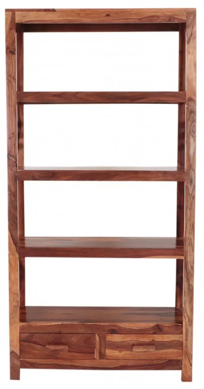 Knižnica Kali bez zadnej strany 90x180x35 indický masív palisander Only stain