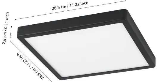 Eglo 98854 - LED stmievateľné kúpeľňové svietidlo FUEVA-Z LED/19,5W/230V IP44