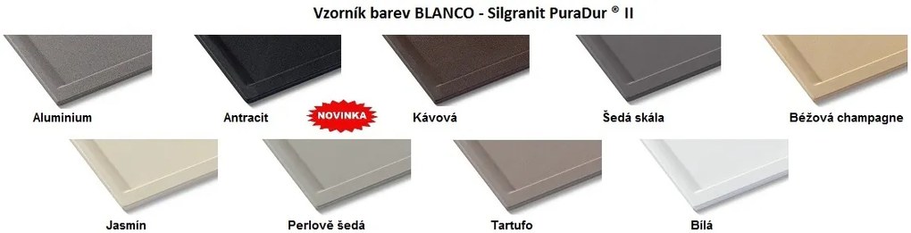 Granitový drez Blanco DALAGO 5 čierna s excentrom