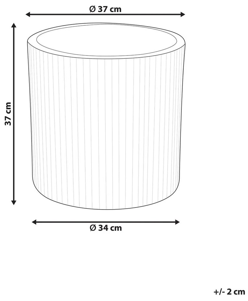 Kvetináč ⌀ 37 cm Oreo (sivá). Vlastná spoľahlivá doprava až k Vám domov. 1079283