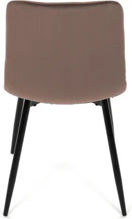 Jedálenská stolička zamatová, hnedá CT-281 BR4