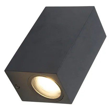 Sada 4 inteligentných nástenných svetiel čiernych IP44 vrátane 8 Wifi GU10 - Baleno