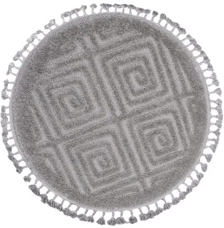 Koberec BERBER 7061 svetlosivý kruh