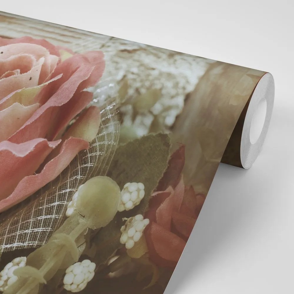 Samolepiaca fototapeta elegantná vintage ruža - 150x100