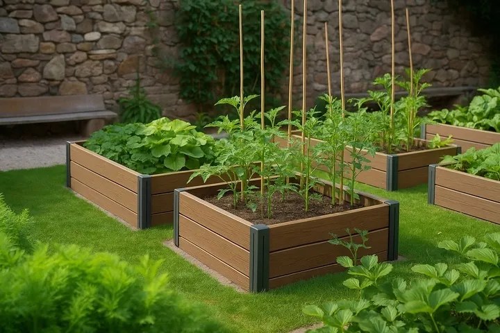 Vyvýšený záhon Bas Planty 75,6 cm hnědý