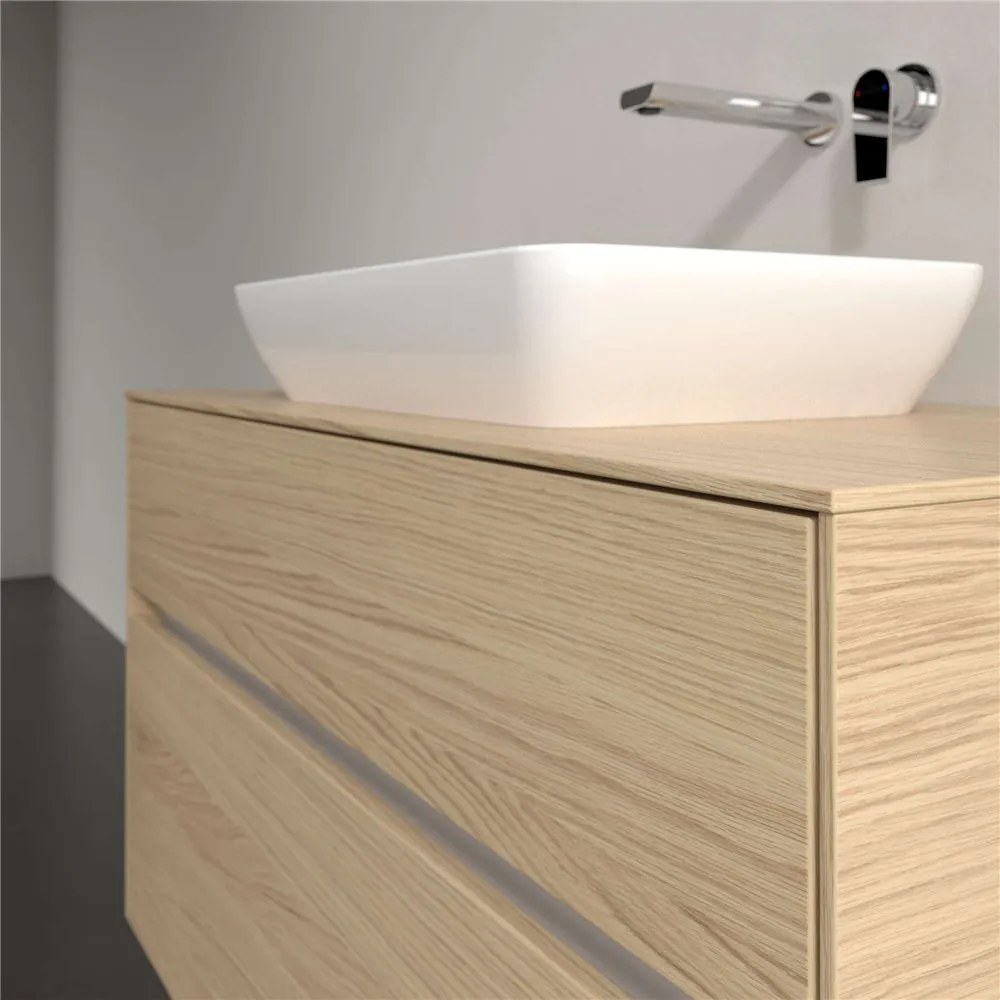 VILLEROY &amp; BOCH Collaro závesná skrinka pod umývadlo na dosku (umývadlo v strede), 2 zásuvky, 1000 x 500 x 548 mm, Nordic Oak, C10900VJ