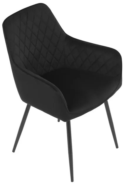 Autronic BONTEC Jedálenská stolička, čierna, zamatová látka, DCH-215 BK4 Farba: Žltá