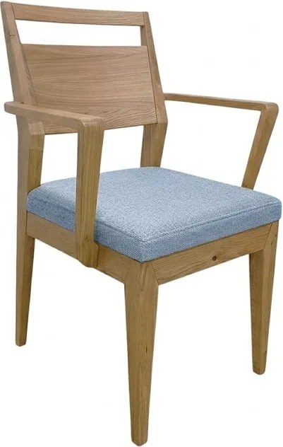 Moderná jedálenská stolička EV s pod-rúčkami a textilným sedákom, 57x55x90 cm Urban 04