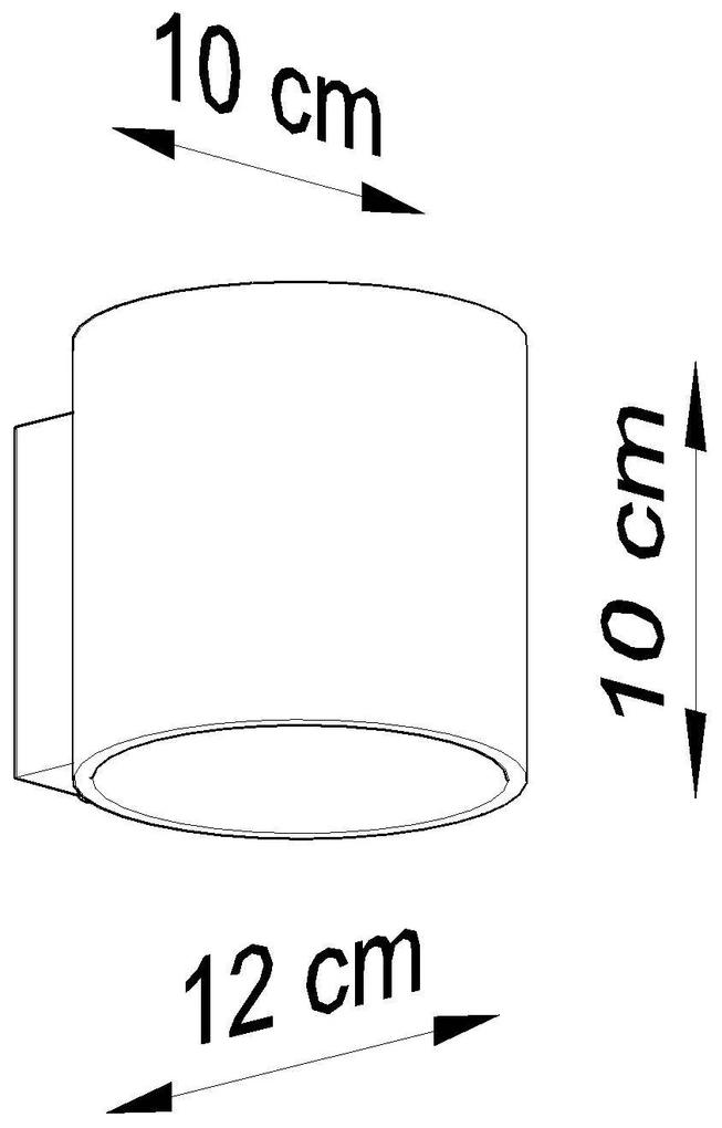 Nástenné svietidlo Orbis, 1x biele kovové tienidlo