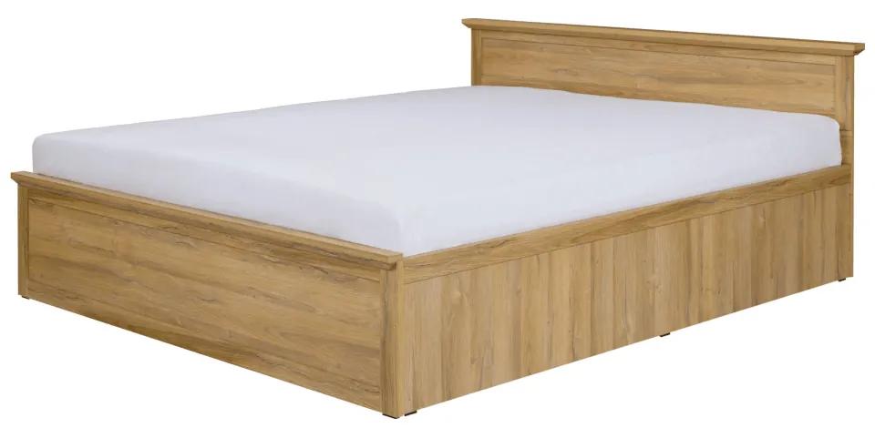 Manželská posteľ 160 cm Leoras MZ21 (s roštom) (dub grand). Vlastná spoľahlivá doprava až k Vám domov. 1017342